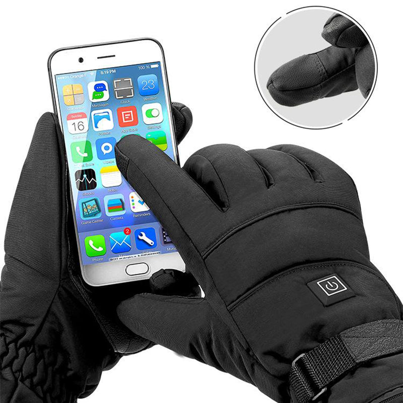 Winter Heated Gloves, Electric Heated Gloves, Motorcycle Heated Gloves, Mens and Womens Snow Heated Gloves