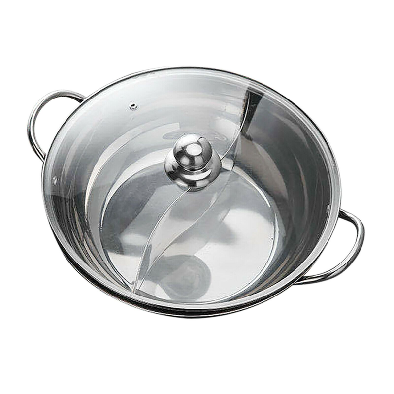 Stainless Steel Hot Pot Divider Dual Sided Pot