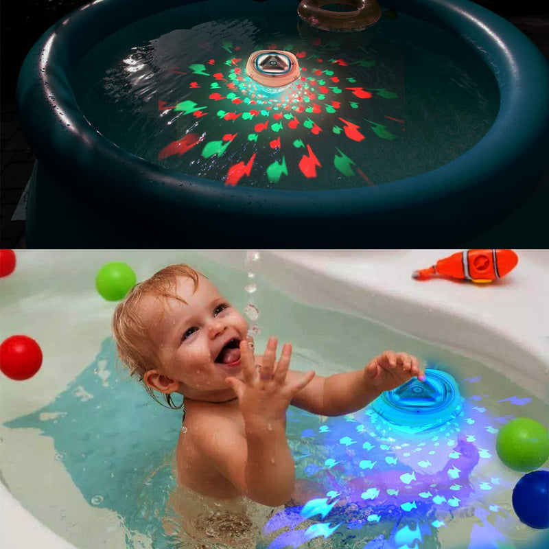 Floating Submersible LED Pool Lights, Color Changing RGB Lamps, Underwater Above ground Side Bathtub Hot tub Spa Fountain Projector Kids Gifts