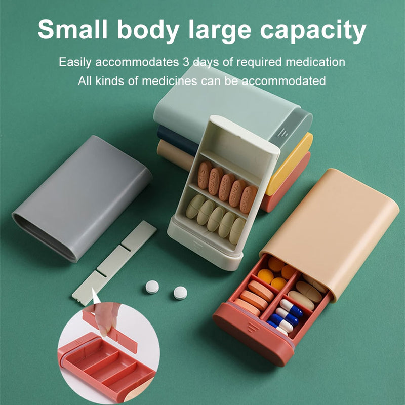 Household Portable Sub-packaging Small Mini Pill Box Small Box Carry Pill Box Sealed Storage Box Clean Small Box for Pack Item