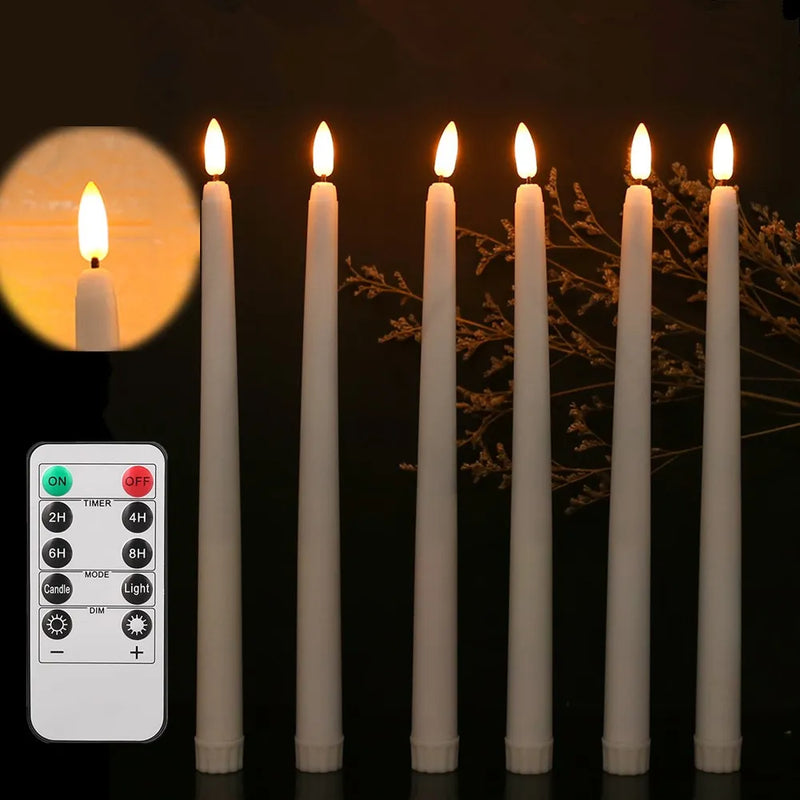 Floating Candles With remote Control. Dripping Wax & Flickering Flames, Battery Powered, For Themed parties, Birthdays, Weddings Decor
