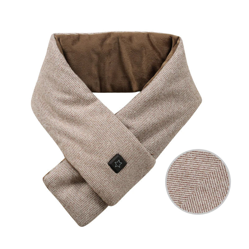 Electric Heating Scarf Neck Warmer, Self Heating Usb Rechargeable Heated Neck Warming Scarf