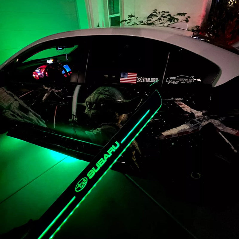 LED Door Sills Pro, Customized Illuminated Car Door Strips Light