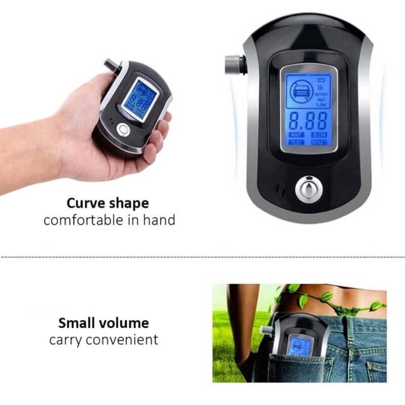 Police-Grade Professional Alcohol Tester, Portable Digital Breathalyzer For Car