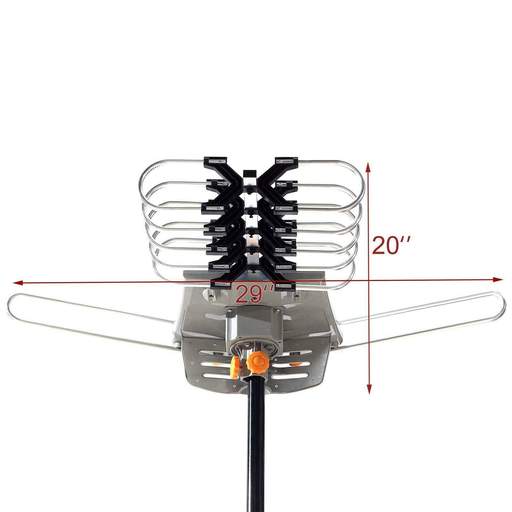 990 Mile Long Range Outdoor TV Digital Antennas, 360° Rotaion Amplified Smart HD TV Exterior Rooftop Booster Antena For Local Channels Sale