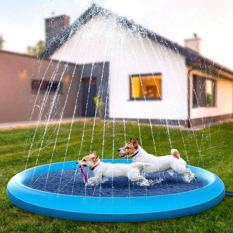Sprinkler Cooling Play Mat For Dogs, Kids, Poppy