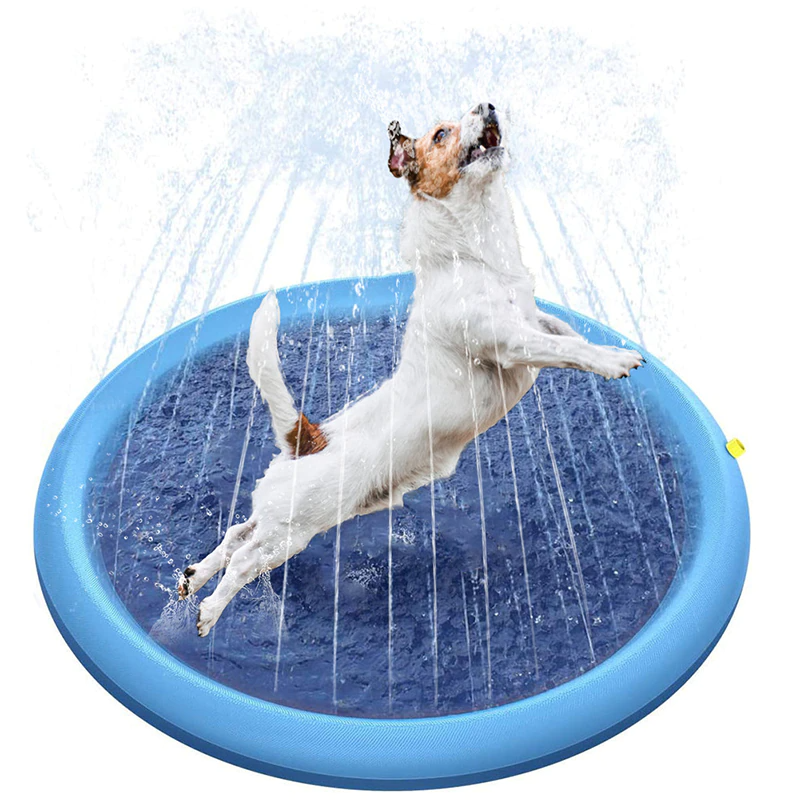 Sprinkler Cooling Play Mat For Dogs, Kids, Poppy