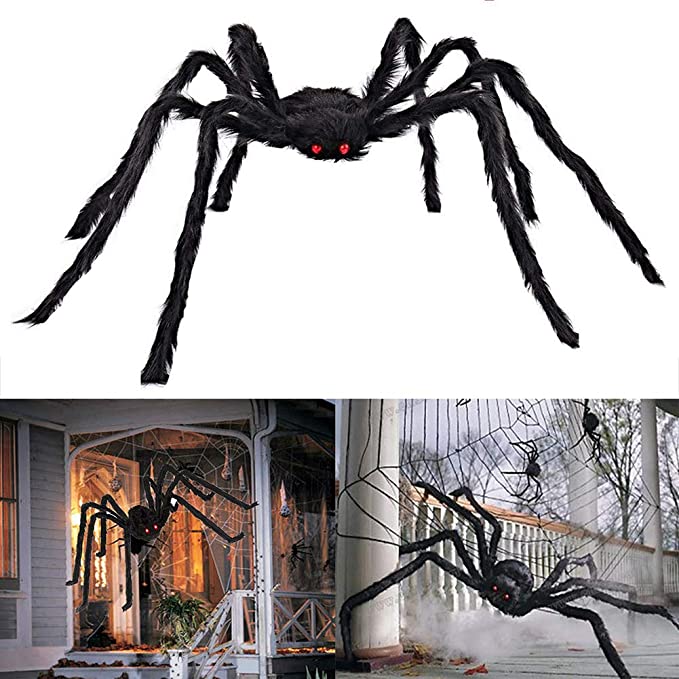 Halloween haunted house decoration props indoor and outdoor giant spider horror party  Indoor Outdoor Decor