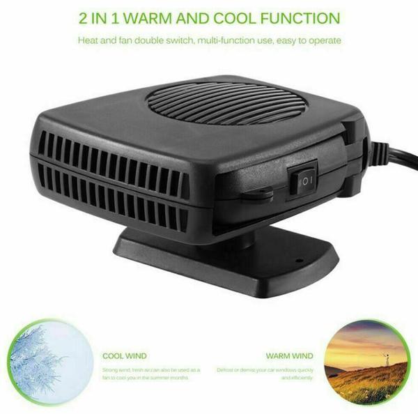 Windshield Defroster Heating Fan - Car Dryer 2 In 1 Mini Electric Windshield Defroster And Demister 12V