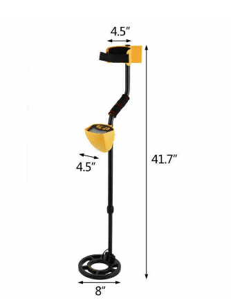 Metal Detector - Gold & Metals Digger/Finder - Powerful Handheld-Deep Waterproof Coil, LCD, Headphone, Shovel, Backpack