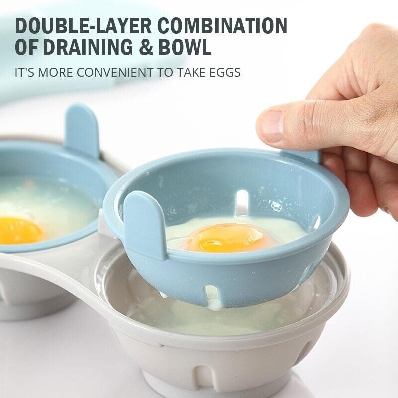 Edible Silicone Drain Egg Boiler Set