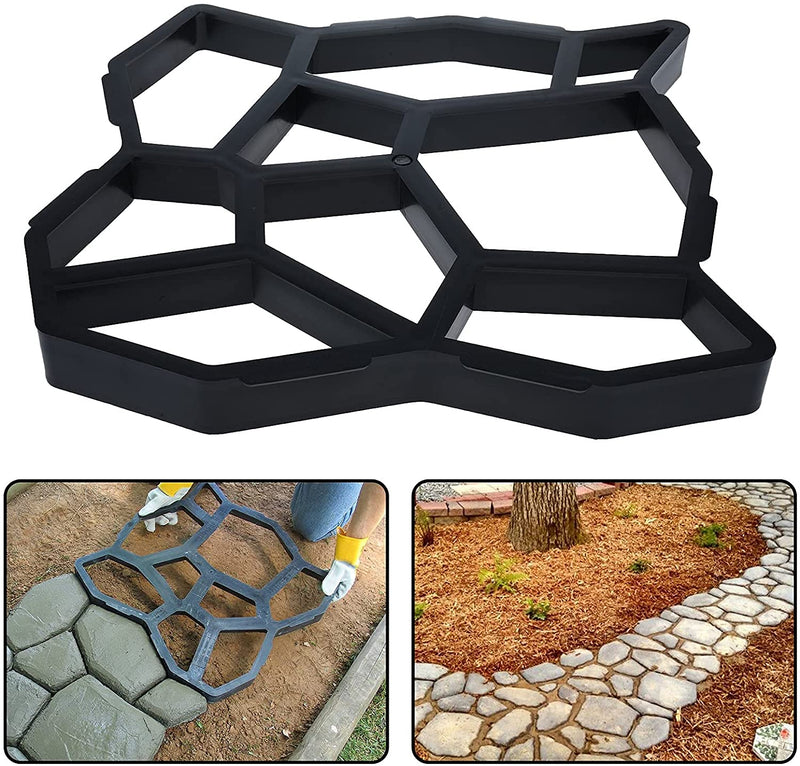 DIY Path Floor Mould Garden Walk Pavement Mold DIY Manually Paving Cement Brick Stone Road, Moulds For Yard Patio Lawn Garden, Patio Furniture Sets
