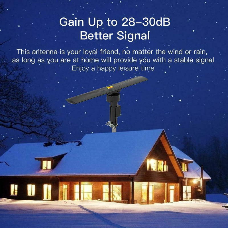 990 Mile Long Range Antenna Powerful Amplified Digital Omnidirectional HDTV For Urban/Rural Areas