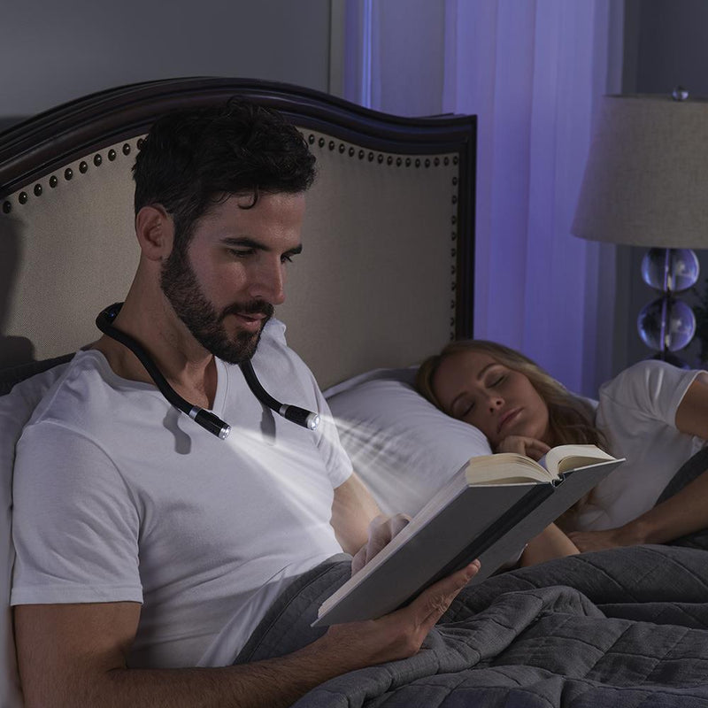 LED Neck Reading Light, Book Light for Reading in Bed, Reading & Knitting Light Device