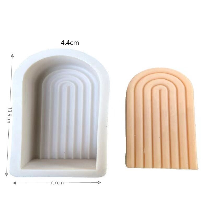 Arch Candle Mould Silicone Home Plaster