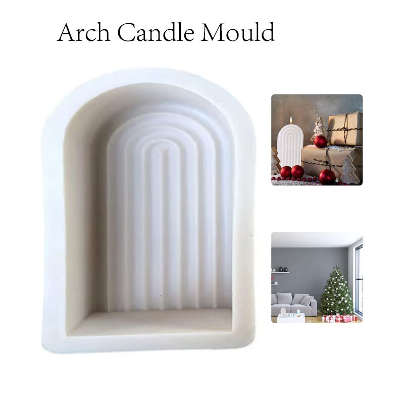 Arch Candle Mould Silicone Home Plaster
