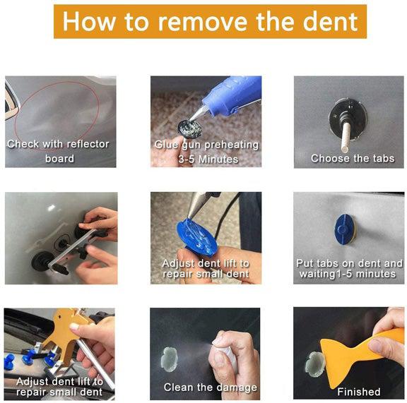Paintless Dent Repair Kit Puller, Dent Puller, Car Dent Remover, Hail Damage Repair