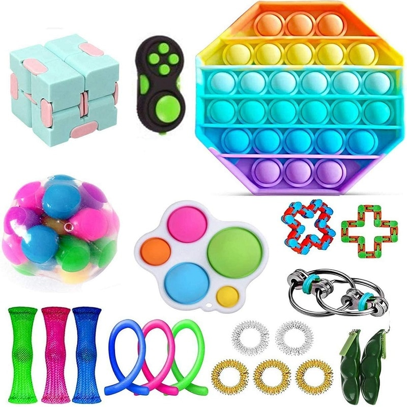 Fidget toys set for sensory kids and adults - Toys for autism, anxiety & stress