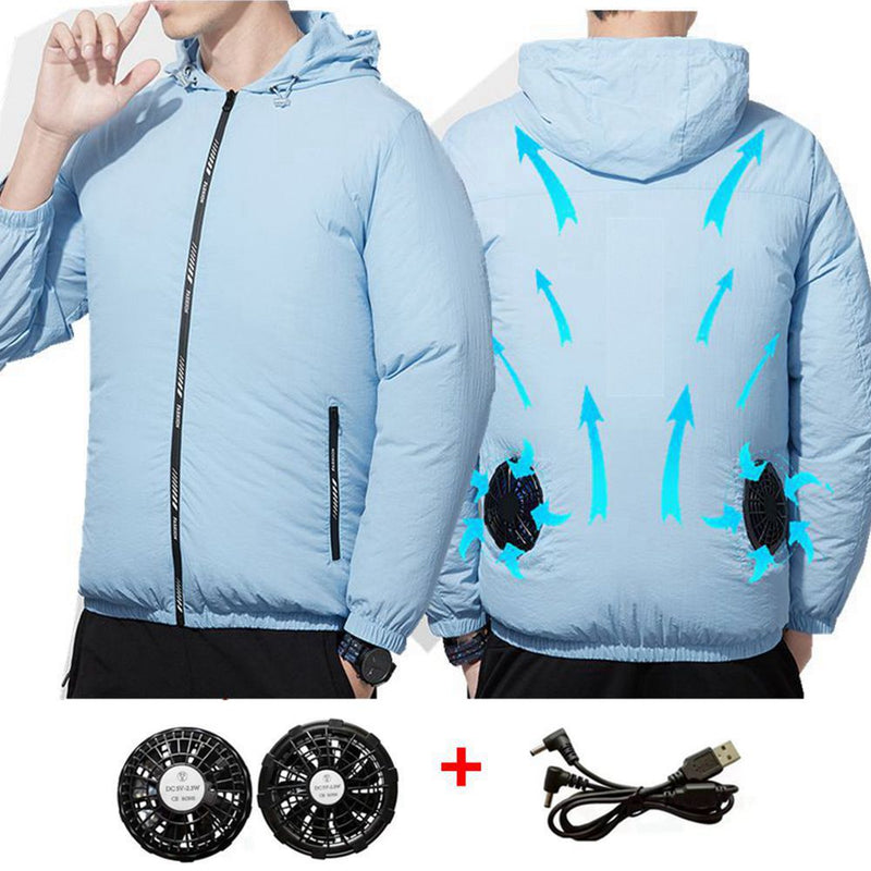 Air Conditioned Clothes Cooling Vest 3-Speed Adjustable Fan Ac Jacket Cooling Sun Protection Cool vest for Summer