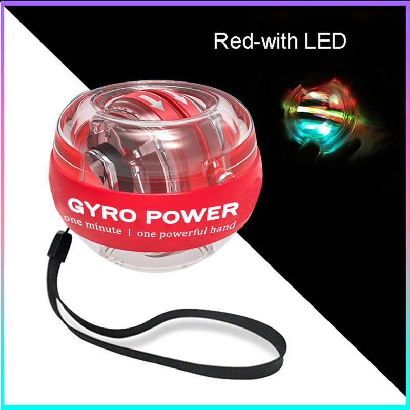 LED Gyroscopic Powerball Autostart Range Gyro Power Wrist Ball Arm Hand Muscle Force Trainer Fitness Equipment