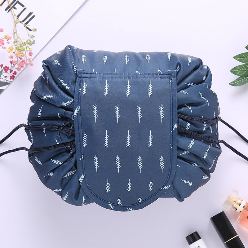 Women Drawstring Cosmetic Bag Travel Storage Makeup Bag Organizer Female Make Up Pouch Portable Waterproof Toiletry Beauty Case