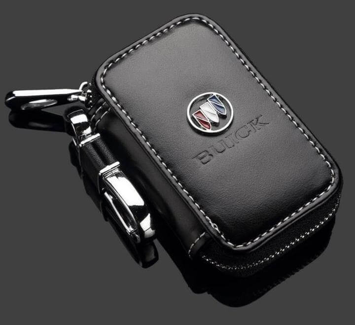 Leather Car Key Case With Logo, Fob Cover Holder, Customized Truck KeychaIn Holder