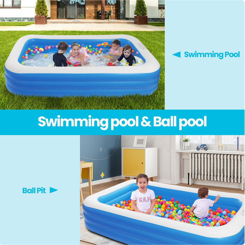Inflatable Swimming Pool, kiddie & baby above ground Plastic Inte Pool