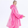Oversized Hoodie Blanket [Unisex] thecomfy Long Flannel Blanket, Giant TV Blanket Warm Huggie