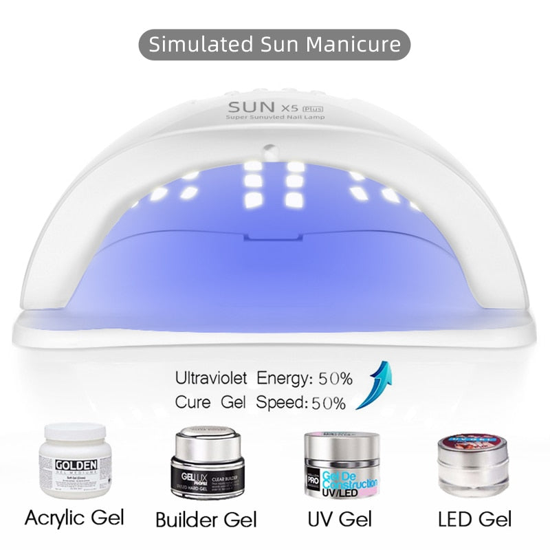 Nail Dryer LED Nail UV Lamp for Curing Gel Nail Máquina para uñas Polish With Motion Sensing Manicure Pedicure