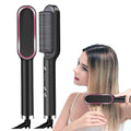 Hair Iron Straightener Styling Comb, Hair Brush And Curler, Portable Electric Straightening Pressing Comb