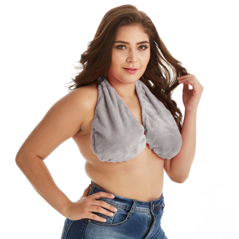 Tata Bra Towel Comfortable Halter Breast Holder, Comfortable Casual Tata  Towel Top Short Women Clothes Solid Cotton Velvet Bra : :  Fashion