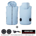 Air Conditioned Clothes Cooling Vest 3-Speed Adjustable Fan Ac Jacket Cooling Sun Protection Cool vest for Summer