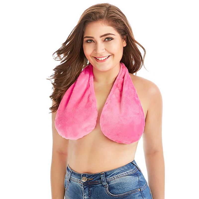 Tata Towel Bra,Comfortable Casual Bra Hanging Neck, Comfortable Casual  Sports Sweat Towel, Harness Bra Sexy Absorb Water Sweat Absorb Towel Bras,  For Home And Daily Wear : : Fashion
