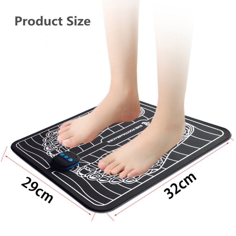 Electric Muscle Stimulator EMS Foot Massager Bioelectric Therapy Acupoint Massaging Body Shaping Mat For Varicose Veins