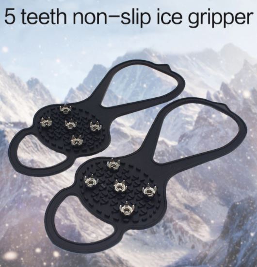 Universal Non-Slip Gripper Spikes, Teeth Ice Gripper For Shoes, Snow anti slip Shoes