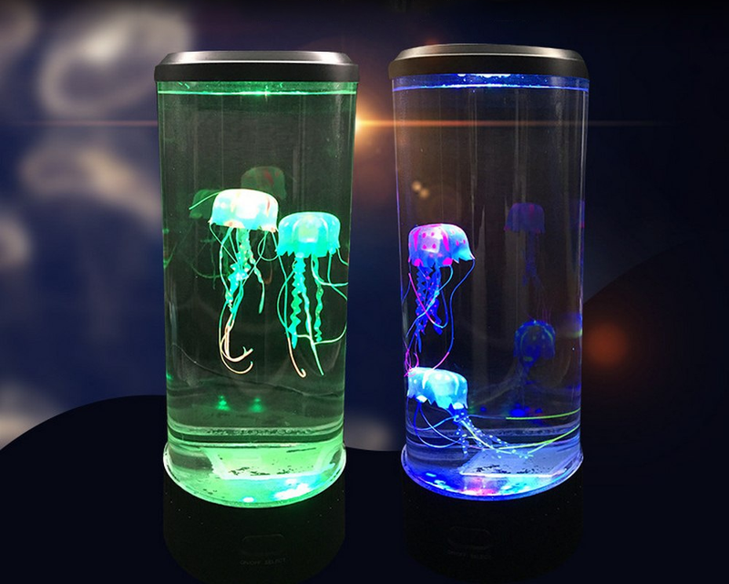 Led Jellyfish Aquarium™: 5 Color Changing Light Effects. The Ultimate Large Sensory Synthetic Jelly Fish Tank Aquarium Mood Lamp