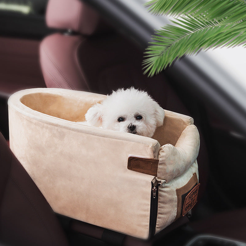 Small Puppy Car Seat Central Non Slip between Seats For Small Dog