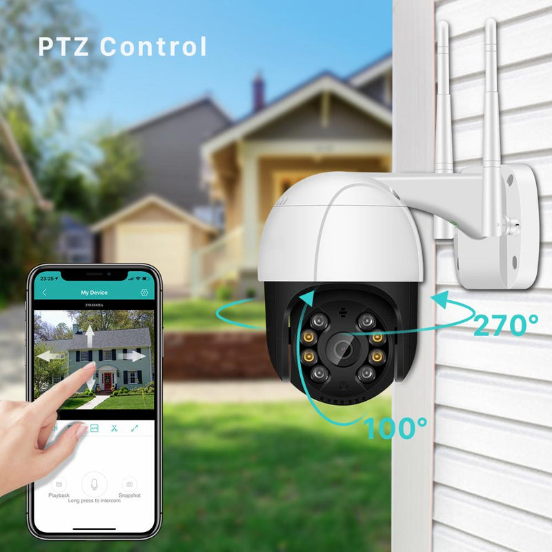 1080P 3MP 360° wireless security cameras 4X Zoom- Digieye WIFI Camera, IP outdoor indoor home doorbell Security Camera