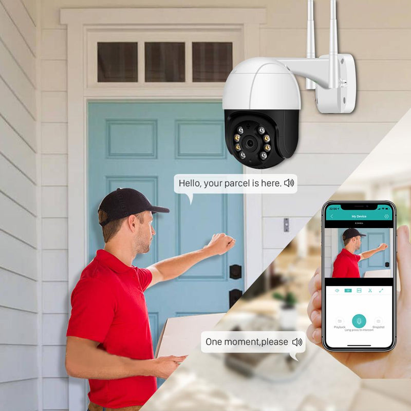 1080P 3MP 360° wireless security cameras 4X Zoom- Digieye WIFI Camera, IP outdoor indoor home doorbell Security Camera