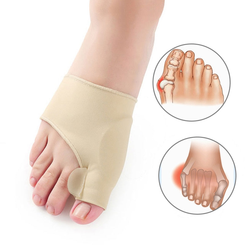 FeelGreat Orthopedic Toe Bunion Corrector 2.0 - Gel Pad Stretch Nylon Hallux Valgus Protector Guard Toe Separator New