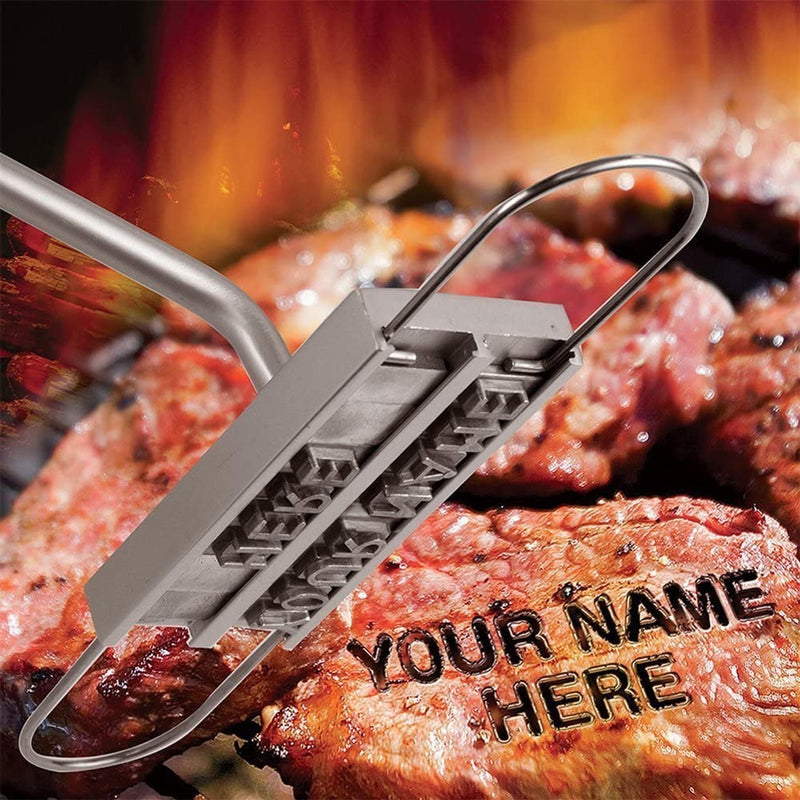 Personalized Barbecue Branding Iron, BBQ Branding Iron: 55 Letters DIY Custom Branding Meat Iron