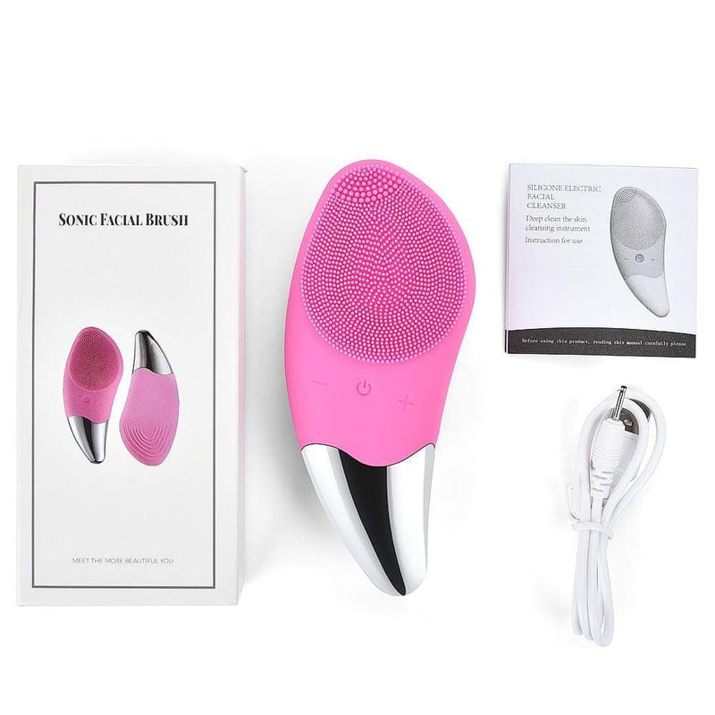 Smart Ultrasonic Silicone Face Cleaner Brush Beauty Tool - Mebazo