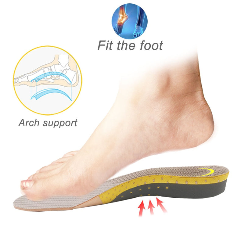 Comfort Orthopedic Insoles- High Arch Insoles For Plantar fasciitis, Feet pain, height & work boots