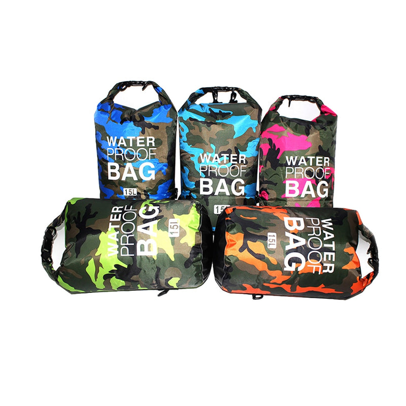 Waterproof Kayaking Backpack - Outdoor Camo Dry Bag, Duffle backpack for kayaking, hiking, camping, fishing & beach