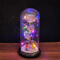 Galaxy Rose, Glass Rose, Enchanted Galaxy Rose In A Glass Dome, Beauty and the Beast Rose, Glowing Led Rose,