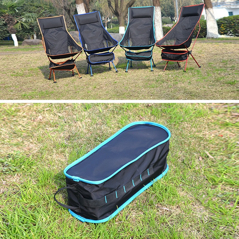 Outdoor Foldable Chair, Portable Folding Camping Chair, Seat For Fishing, Picnic, Rocking Camp Chair