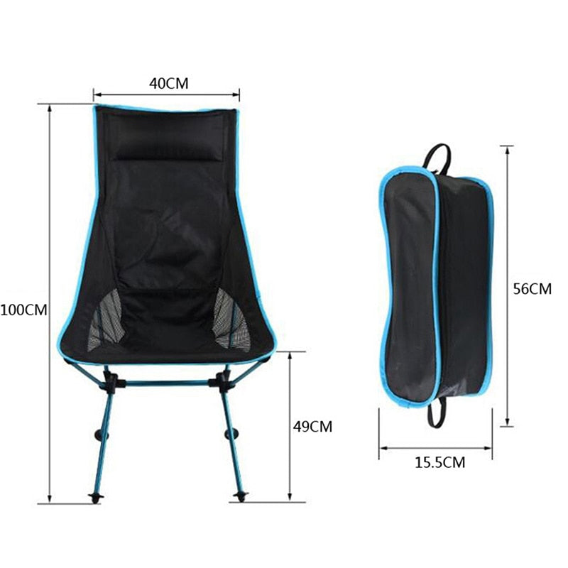 Outdoor Foldable Chair, Portable Folding Camping Chair, Seat For Fishing, Picnic, Rocking Camp Chair