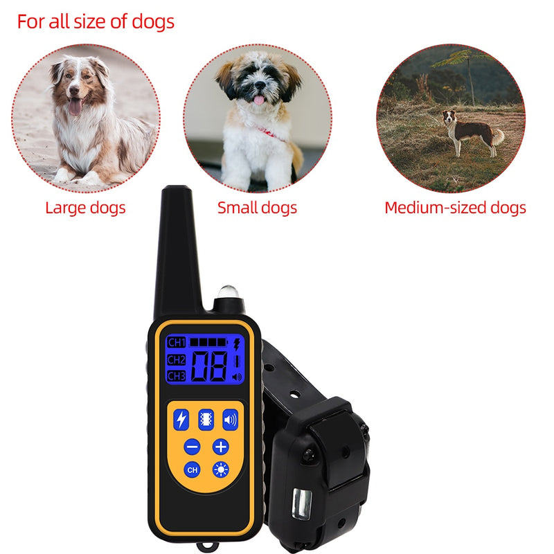 Dog Training Collar - Rechargeable Waterproof Shock Collar For dogs and puppies