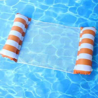 Inflatable Hammock Pool Float - Summer Outdoor Party Swimming Pool Lounge, Water Foldable Pillow