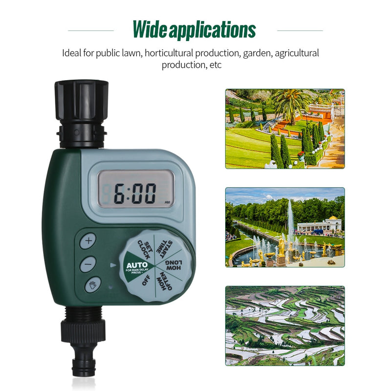 Watering Timer, Programable Garden Irrigation, Automatic Hose Sprinkler Timer 1/2 outlet